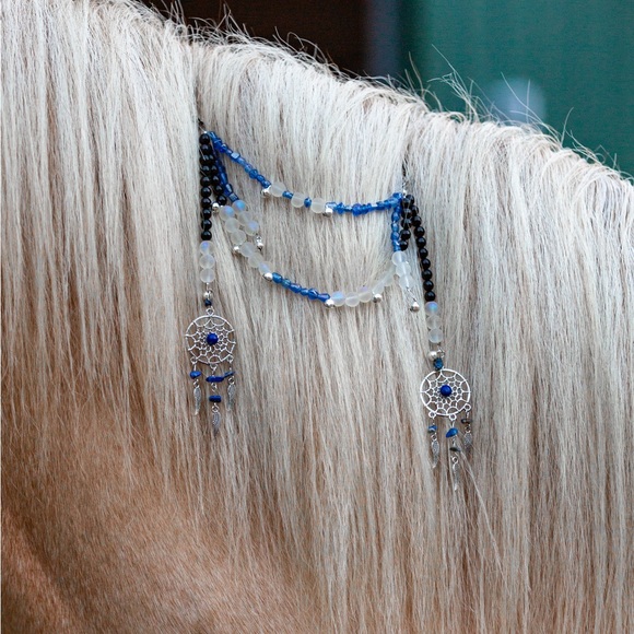SKY BLUE Rhythm Mane Beads, Horse/Pony, speed beads, trail beads, equestrian - Picture 3 of 8